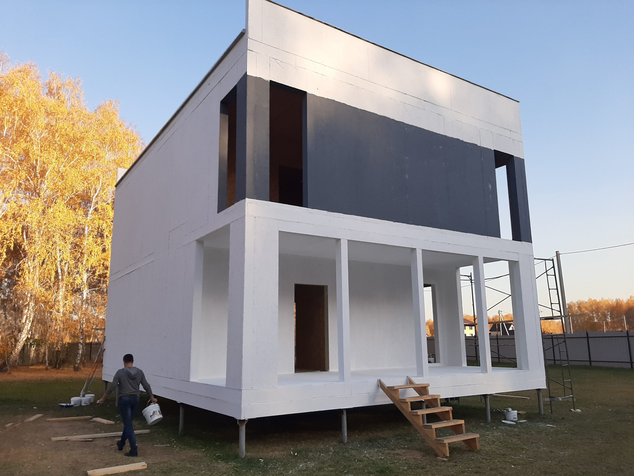 Строительство дома в Омской области 